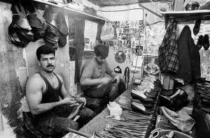 Women’s shoe workshop, Tehran, Seyed Vali Alley, 1996